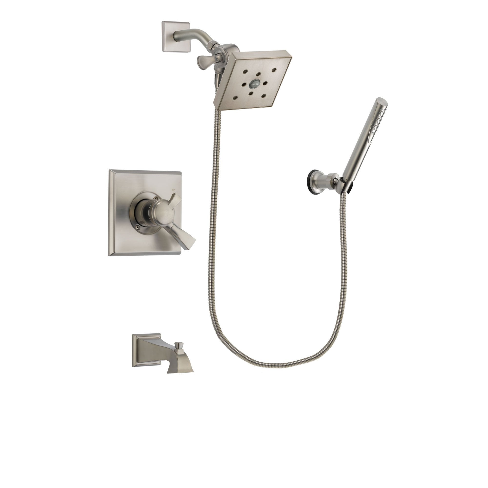 Delta Dryden Stainless Steel Finish Tub and Shower System w/Hand Shower DSP2159V