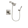 Delta Dryden Stainless Steel Finish Dual Control Shower Faucet System Package with Square Showerhead and Wall-Mount Handheld Shower Stick Includes Rough-in Valve DSP2178V