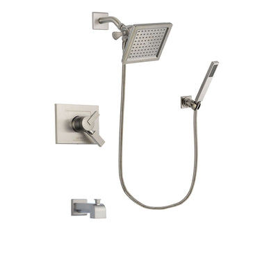 Delta Vero Stainless Steel Finish Tub and Shower System with Hand Spray DSP2197V