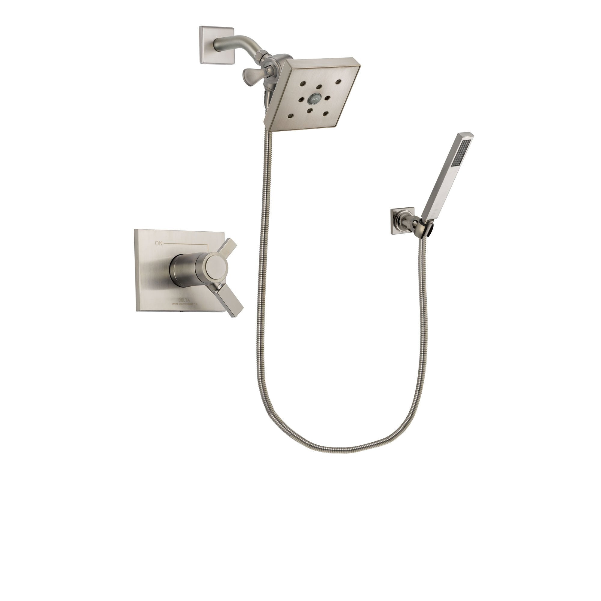 Delta Vero Stainless Steel Finish Shower Faucet System with Hand Shower DSP2204V
