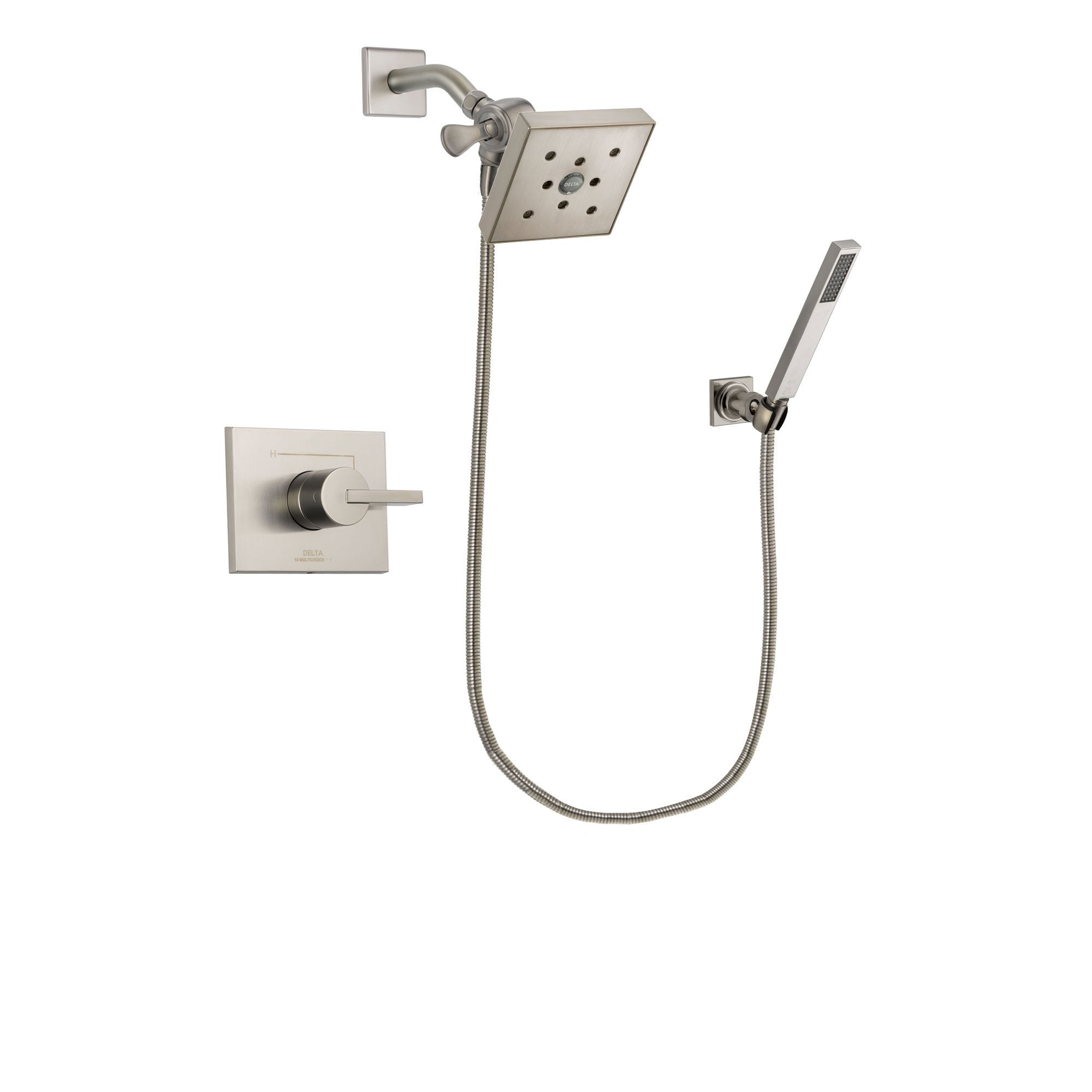 Delta Vero Stainless Steel Finish Shower Faucet System with Hand Shower DSP2210V