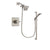 Delta Dryden Stainless Steel Finish Shower Faucet System Package with Square Showerhead and Handheld Shower with Slide Bar Includes Rough-in Valve DSP2226V