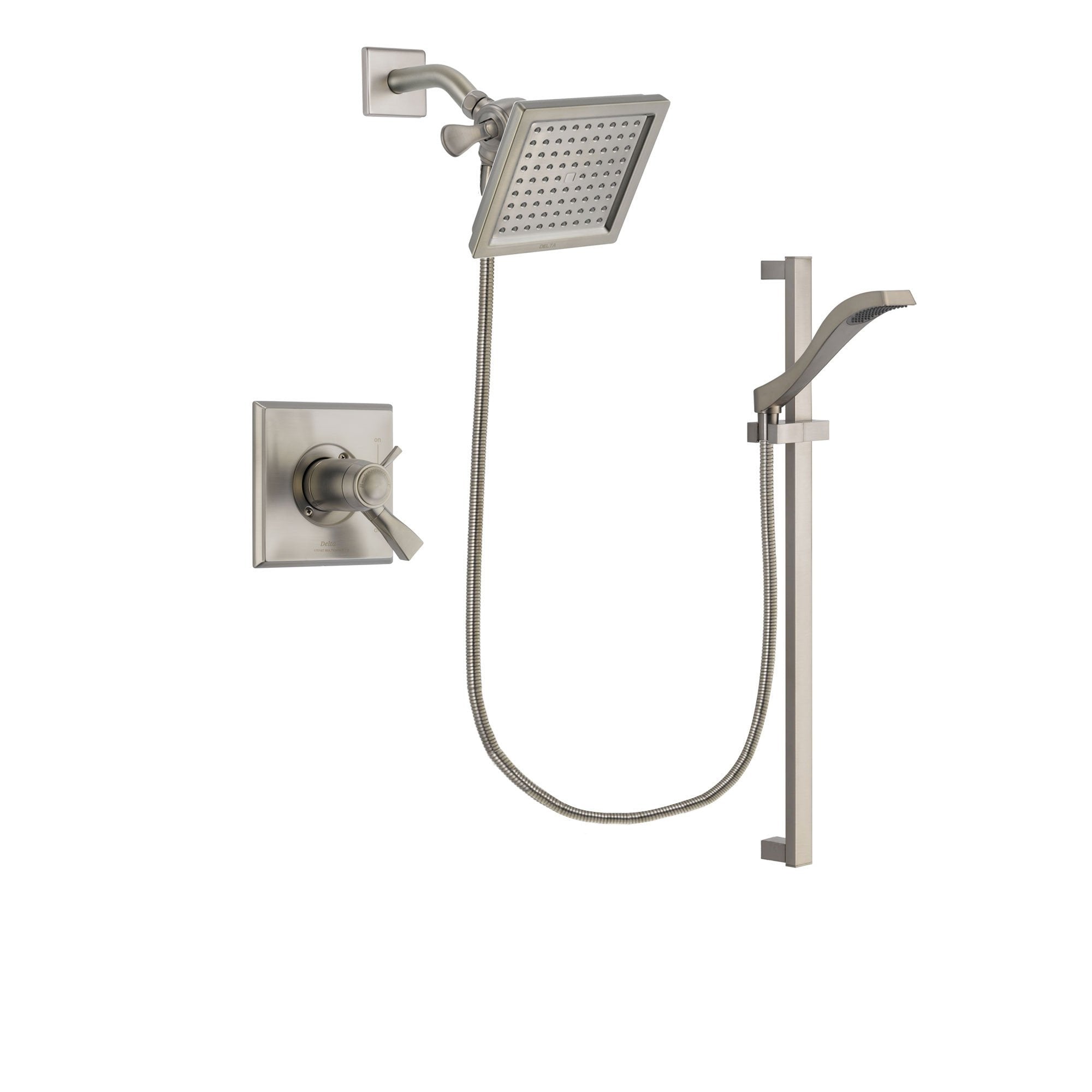 Delta Dryden Stainless Steel Finish Shower Faucet System w/ Hand Spray DSP2238V