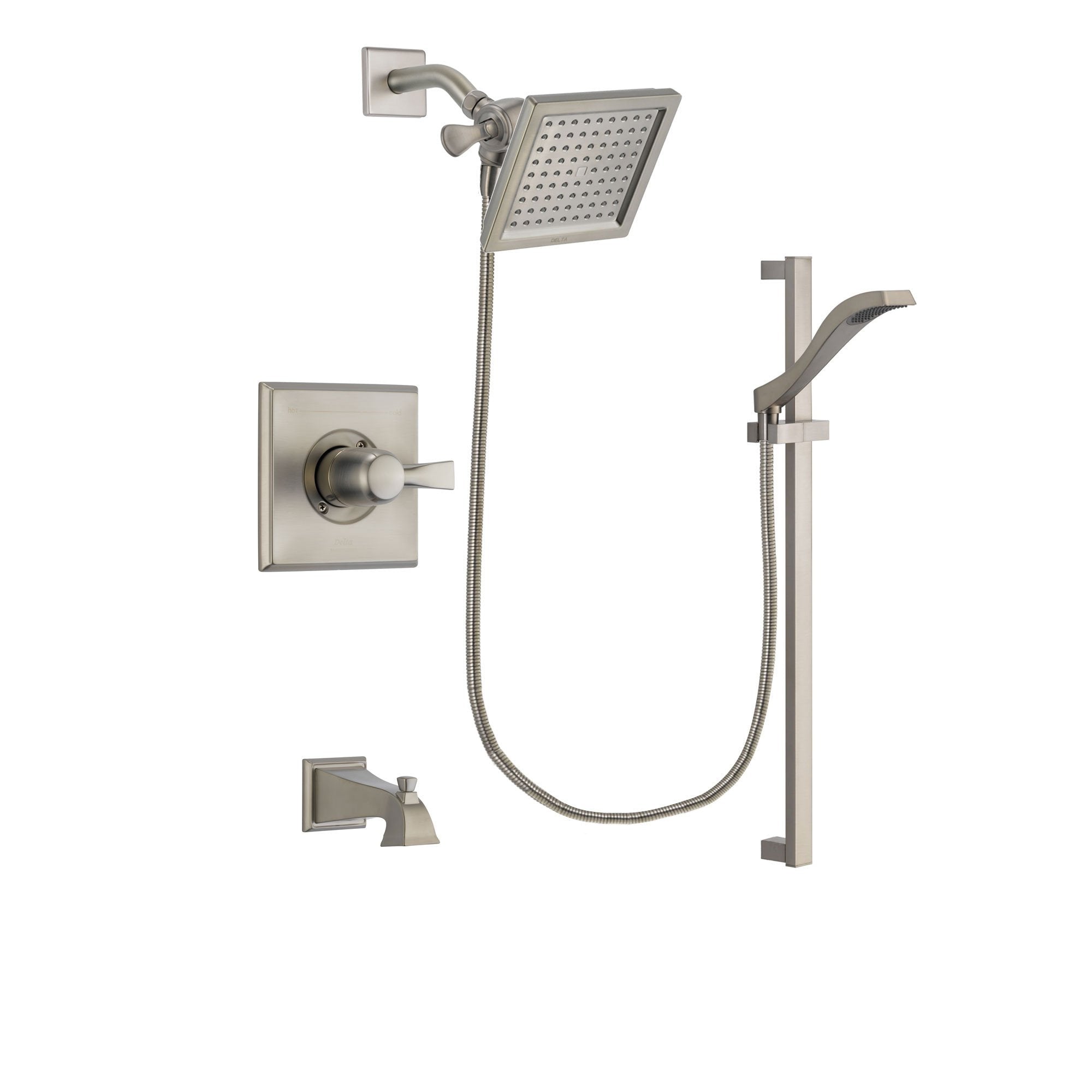 Delta Dryden Stainless Steel Finish Tub and Shower System w/Hand Shower DSP2243V
