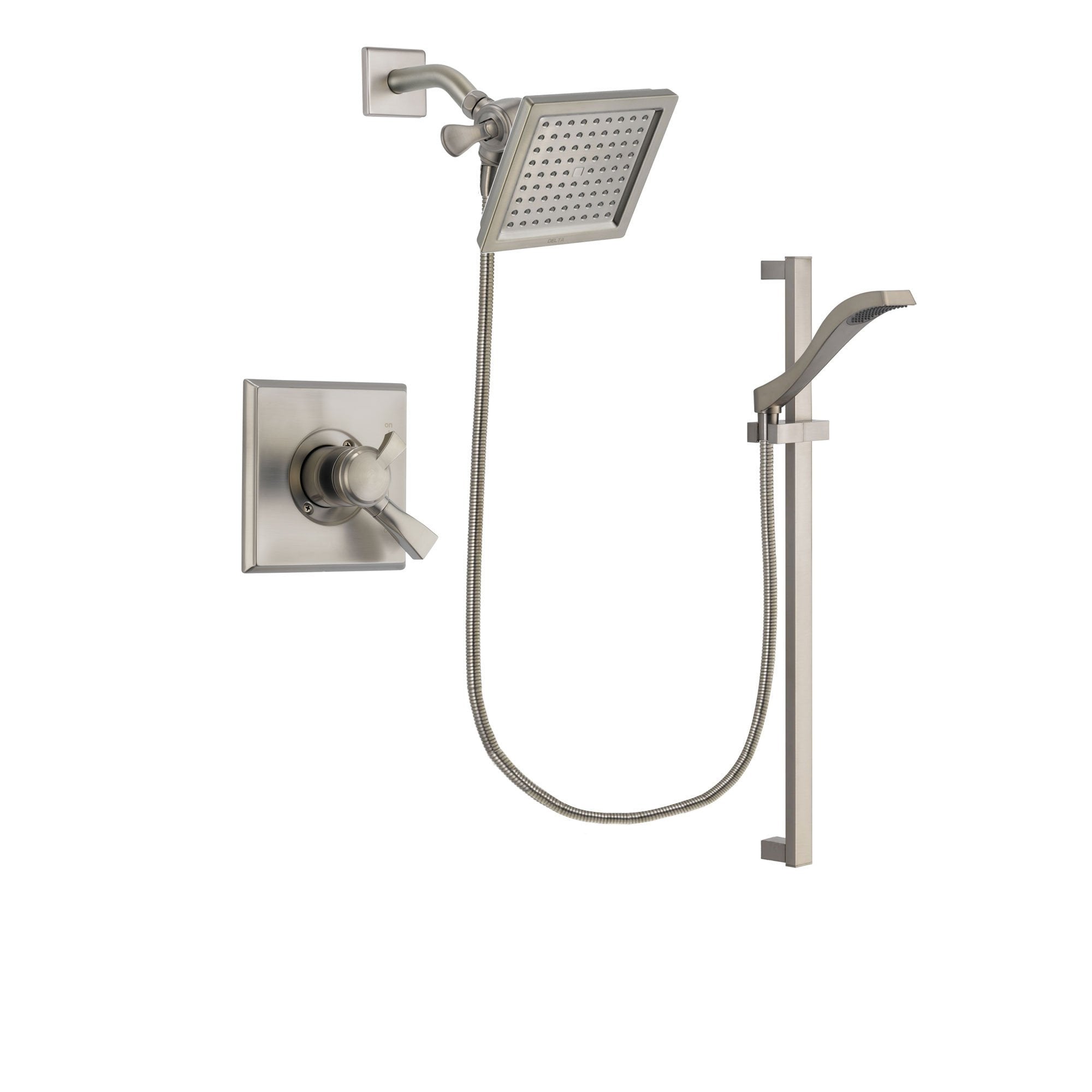 Delta Dryden Stainless Steel Finish Shower Faucet System w/ Hand Spray DSP2250V