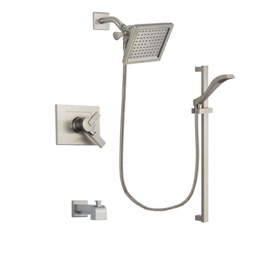 Delta Vero Stainless Steel Finish Tub and Shower System with Hand Spray DSP2251V