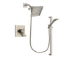 Delta Arzo Stainless Steel Finish Dual Control Shower Faucet System Package with 6.5-inch Square Rain Showerhead and Handheld Shower with Slide Bar Includes Rough-in Valve DSP2254V