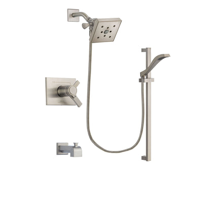 Delta Vero Stainless Steel Finish Tub and Shower System with Hand Spray DSP2257V