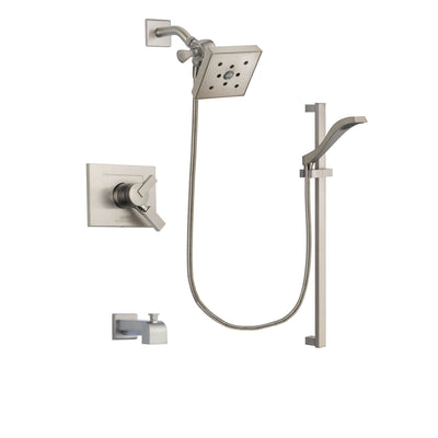 Delta Vero Stainless Steel Finish Tub and Shower System with Hand Spray DSP2269V