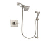 Delta Vero Stainless Steel Finish Shower Faucet System Package with Square Showerhead and Handheld Shower Spray with Slide Bar Includes Rough-in Valve DSP2282V