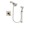 Delta Arzo Stainless Steel Finish Dual Control Shower Faucet System Package with Square Showerhead and Handheld Shower Spray with Slide Bar Includes Rough-in Valve DSP2290V