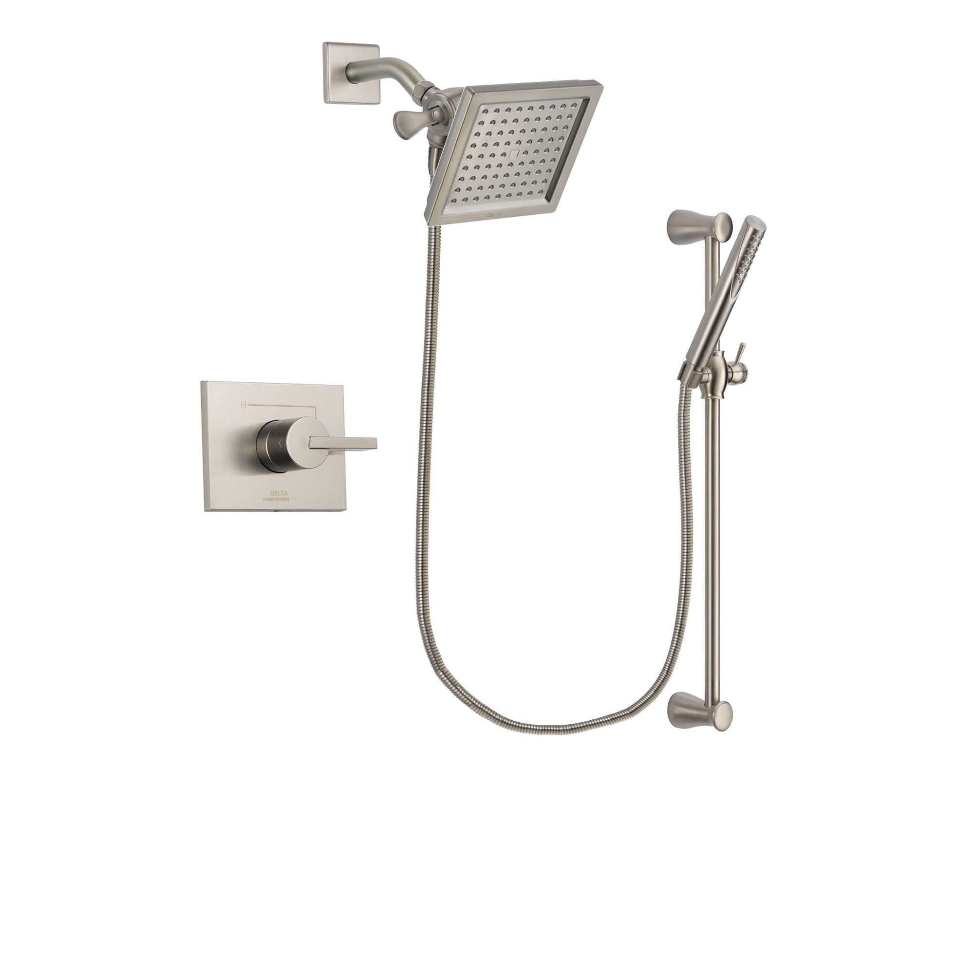 Delta Vero Stainless Steel Finish Shower Faucet System with Hand Shower DSP2300V