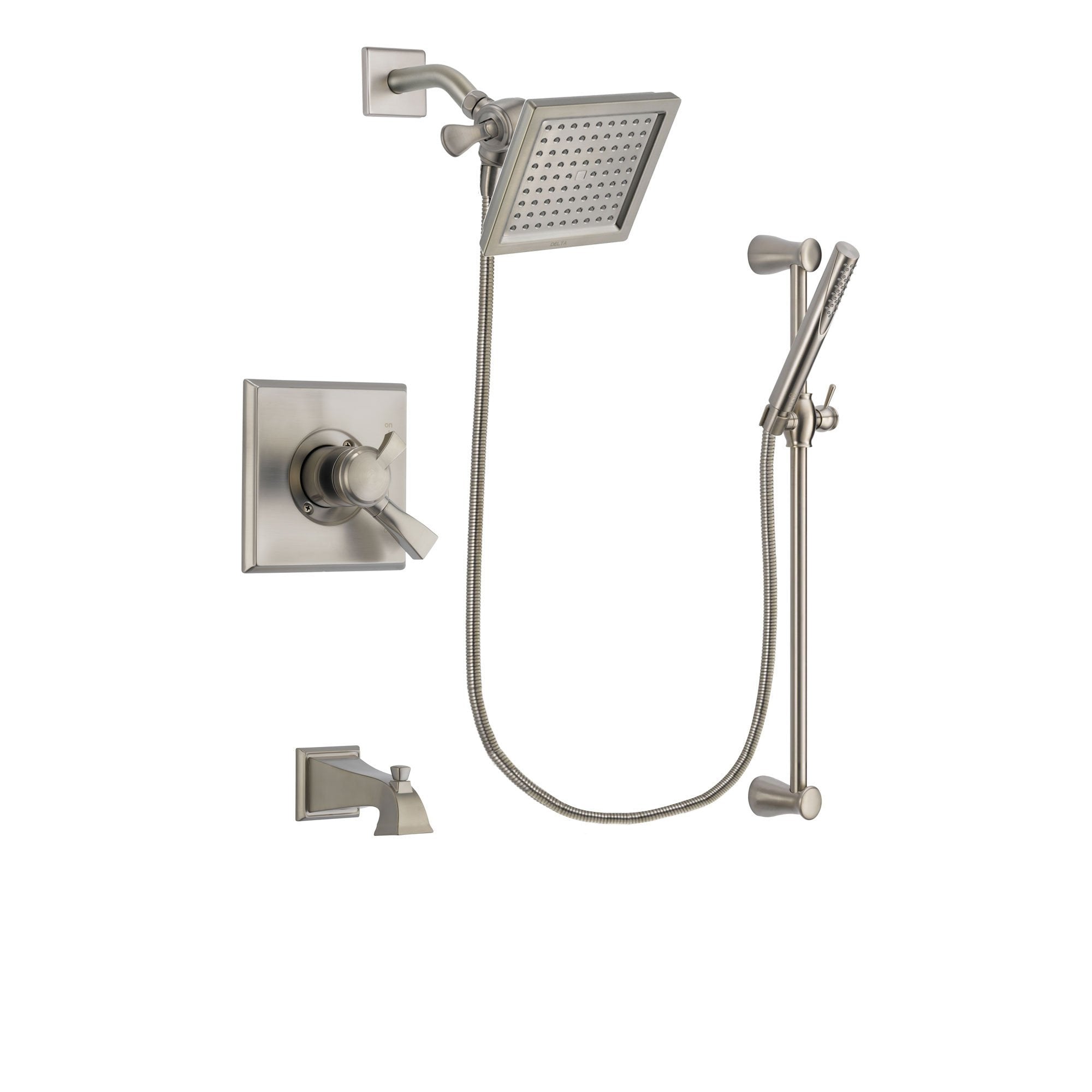 Delta Dryden Stainless Steel Finish Tub and Shower System w/Hand Shower DSP2303V