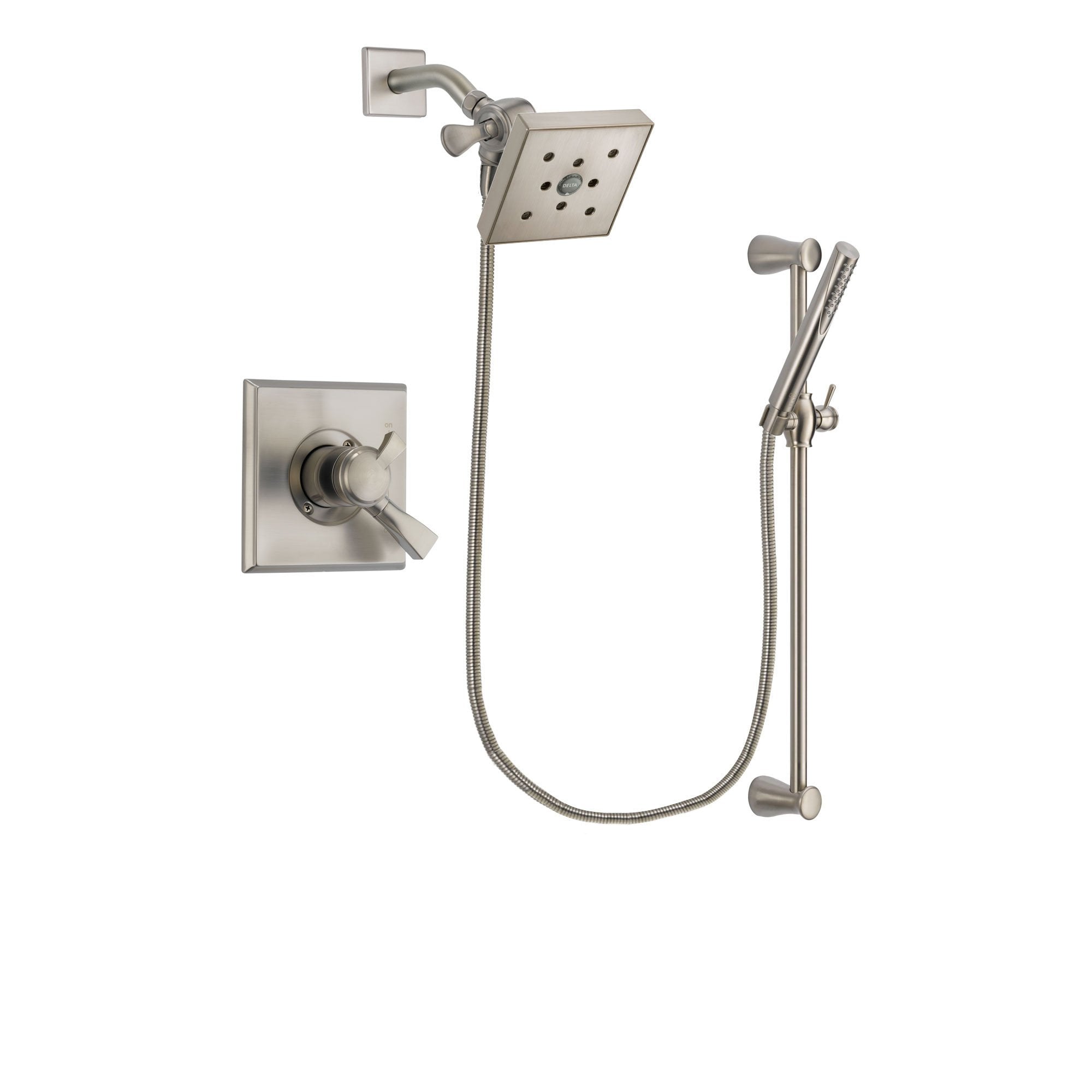 Delta Dryden Stainless Steel Finish Shower Faucet System w/ Hand Spray DSP2322V
