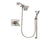 Delta Vero Stainless Steel Finish Thermostatic Shower Faucet System Package with Square Showerhead and Modern Personal Hand Shower with Slide Bar Includes Rough-in Valve DSP2330V