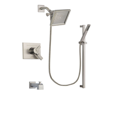 Delta Vero Stainless Steel Finish Tub and Shower System with Hand Spray DSP2359V
