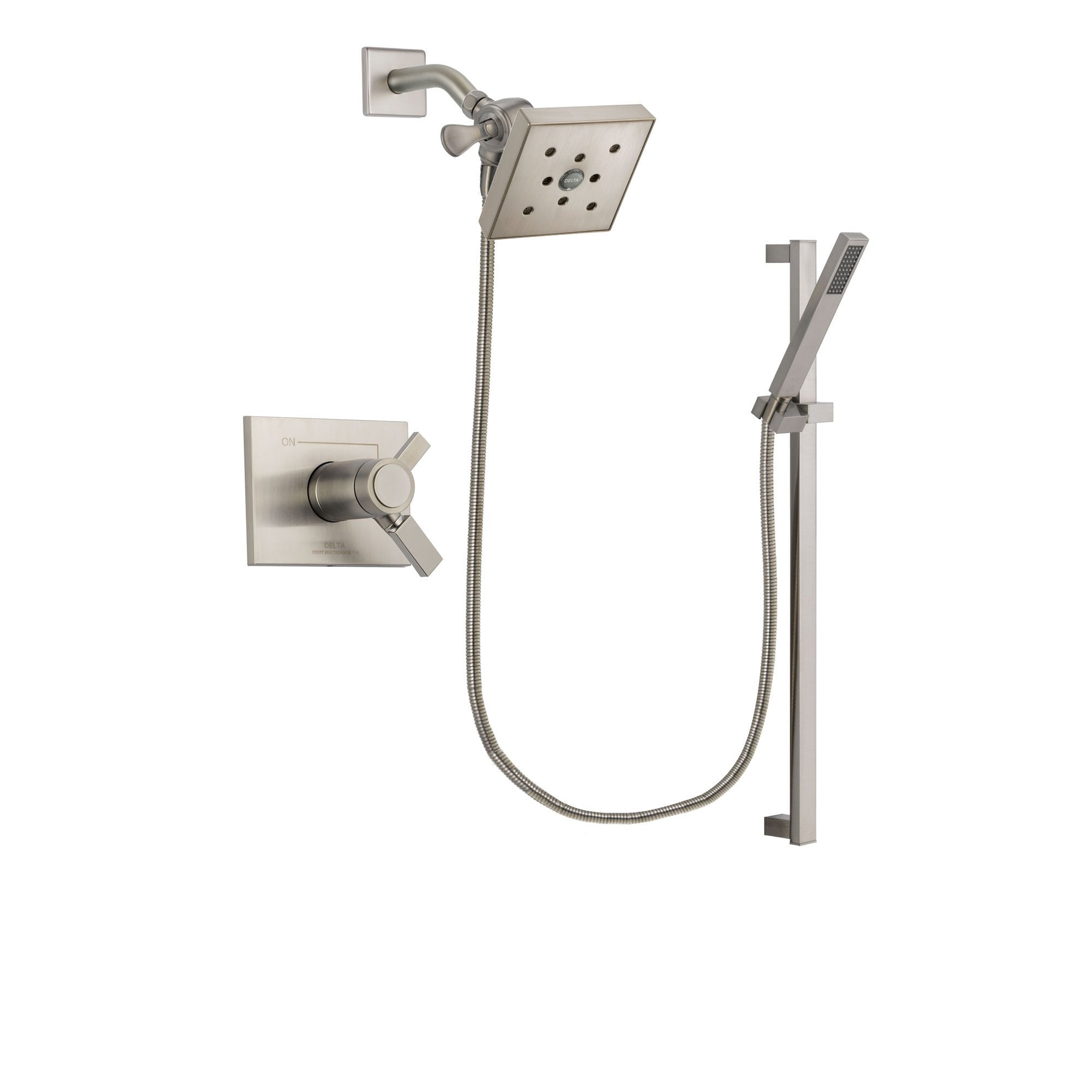 Delta Vero Stainless Steel Finish Shower Faucet System with Hand Shower DSP2366V