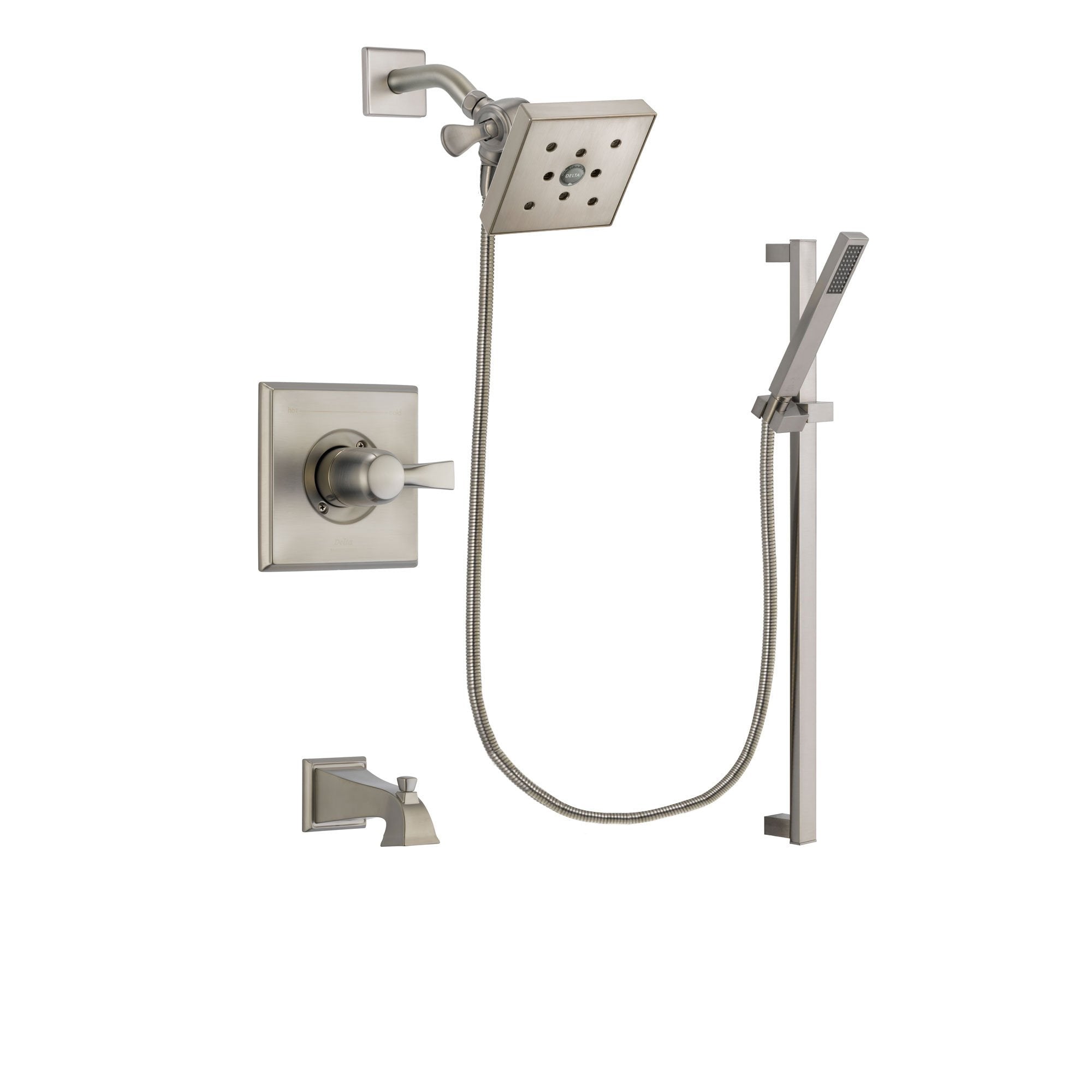 Delta Dryden Stainless Steel Finish Tub and Shower System w/Hand Shower DSP2369V