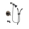 Delta Trinsic Venetian Bronze Finish Dual Control Tub and Shower Faucet System Package with Water Efficient Showerhead and 1-Spray Handshower with Slide Bar Includes Rough-in Valve and Tub Spout DSP2431V