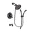 Delta Victorian Venetian Bronze Finish Thermostatic Tub and Shower Faucet System Package with Large Rain Shower Head and 1-Spray Handshower with Slide Bar Includes Rough-in Valve and Tub Spout DSP2443V