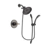 Delta Trinsic Venetian Bronze Finish Shower Faucet System Package with Large Rain Shower Head and 1-Spray Handshower with Slide Bar Includes Rough-in Valve DSP2454V