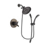 Delta Trinsic Venetian Bronze Finish Dual Control Shower Faucet System Package with Large Rain Shower Head and 1-Spray Handshower with Slide Bar Includes Rough-in Valve DSP2462V