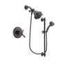 Delta Cassidy Venetian Bronze Finish Thermostatic Shower Faucet System Package with Shower Head and 5-Spray Personal Handshower with Slide Bar Includes Rough-in Valve DSP2510V