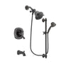 Delta Addison Venetian Bronze Finish Dual Control Tub and Shower Faucet System Package with Shower Head and 5-Spray Personal Handshower with Slide Bar Includes Rough-in Valve and Tub Spout DSP2525V