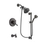 Delta Cassidy Venetian Bronze Finish Dual Control Tub and Shower Faucet System Package with Shower Head and 5-Spray Personal Handshower with Slide Bar Includes Rough-in Valve and Tub Spout DSP2529V