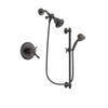 Delta Cassidy Venetian Bronze Finish Thermostatic Shower Faucet System Package with Water Efficient Showerhead and 5-Spray Personal Handshower with Slide Bar Includes Rough-in Valve DSP2540V