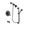 Delta Leland Venetian Bronze Finish Dual Control Tub and Shower Faucet System Package with Water Efficient Showerhead and 5-Spray Personal Handshower with Slide Bar Includes Rough-in Valve and Tub Spout DSP2553V