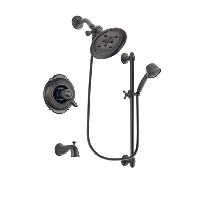 Delta Victorian Venetian Bronze Tub and Shower System with Hand Shower DSP2563V