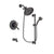 Delta Leland Venetian Bronze Finish Thermostatic Tub and Shower Faucet System Package with Large Rain Shower Head and 5-Spray Personal Handshower with Slide Bar Includes Rough-in Valve and Tub Spout DSP2565V