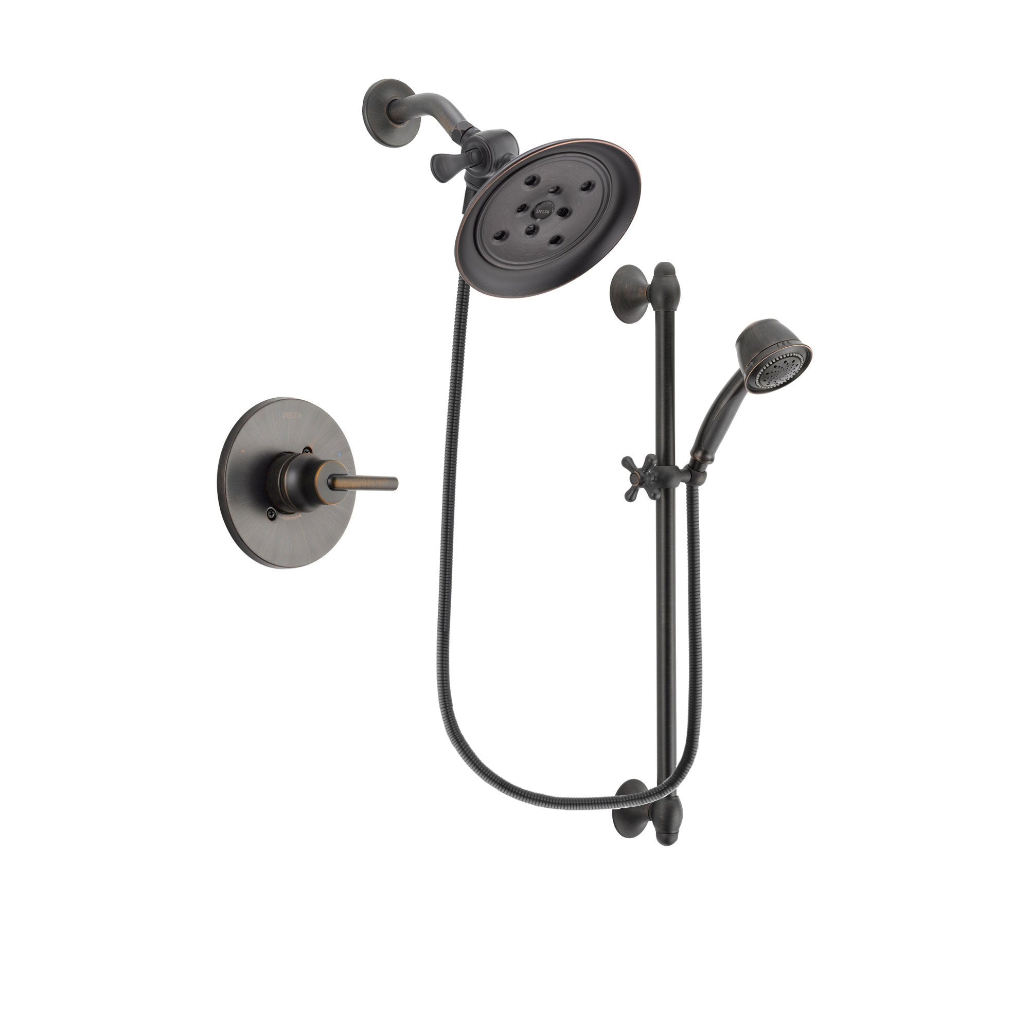Delta Trinsic Venetian Bronze Shower Faucet System with Hand Shower DSP2574V
