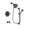 Delta Linden Venetian Bronze Finish Tub and Shower Faucet System Package with 5-1/2 inch Showerhead and 5-Spray Personal Handshower with Slide Bar Includes Rough-in Valve and Tub Spout DSP2607V