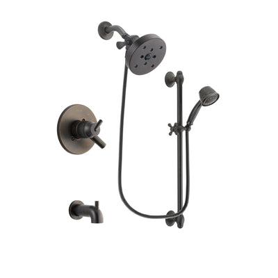 Delta Trinsic Venetian Bronze Tub and Shower System with Hand Shower DSP2611V