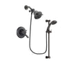 Delta Lahara Venetian Bronze Finish Thermostatic Shower Faucet System Package with Shower Head and Personal Handheld Shower Spray with Slide Bar Includes Rough-in Valve DSP2622V