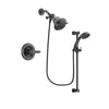 Delta Lahara Venetian Bronze Finish Shower Faucet System Package with Shower Head and Personal Handheld Shower Spray with Slide Bar Includes Rough-in Valve DSP2632V