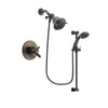 Delta Trinsic Venetian Bronze Finish Dual Control Shower Faucet System Package with Shower Head and Personal Handheld Shower Spray with Slide Bar Includes Rough-in Valve DSP2642V