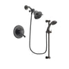 Delta Leland Venetian Bronze Finish Dual Control Shower Faucet System Package with Shower Head and Personal Handheld Shower Spray with Slide Bar Includes Rough-in Valve DSP2644V