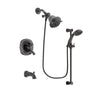 Delta Addison Venetian Bronze Finish Dual Control Tub and Shower Faucet System Package with Shower Head and Personal Handheld Shower Spray with Slide Bar Includes Rough-in Valve and Tub Spout DSP2645V