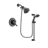 Delta Linden Venetian Bronze Finish Dual Control Shower Faucet System Package with Shower Head and Personal Handheld Shower Spray with Slide Bar Includes Rough-in Valve DSP2648V