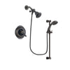 Delta Victorian Venetian Bronze Finish Thermostatic Shower Faucet System Package with Water Efficient Showerhead and Personal Handheld Shower Spray with Slide Bar Includes Rough-in Valve DSP2654V