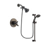 Delta Trinsic Venetian Bronze Finish Dual Control Shower Faucet System Package with Water Efficient Showerhead and Personal Handheld Shower Spray with Slide Bar Includes Rough-in Valve DSP2672V