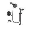 Delta Lahara Venetian Bronze Finish Thermostatic Tub and Shower Faucet System Package with 5-1/2 inch Showerhead and Personal Handheld Shower Spray with Slide Bar Includes Rough-in Valve and Tub Spout DSP2711V
