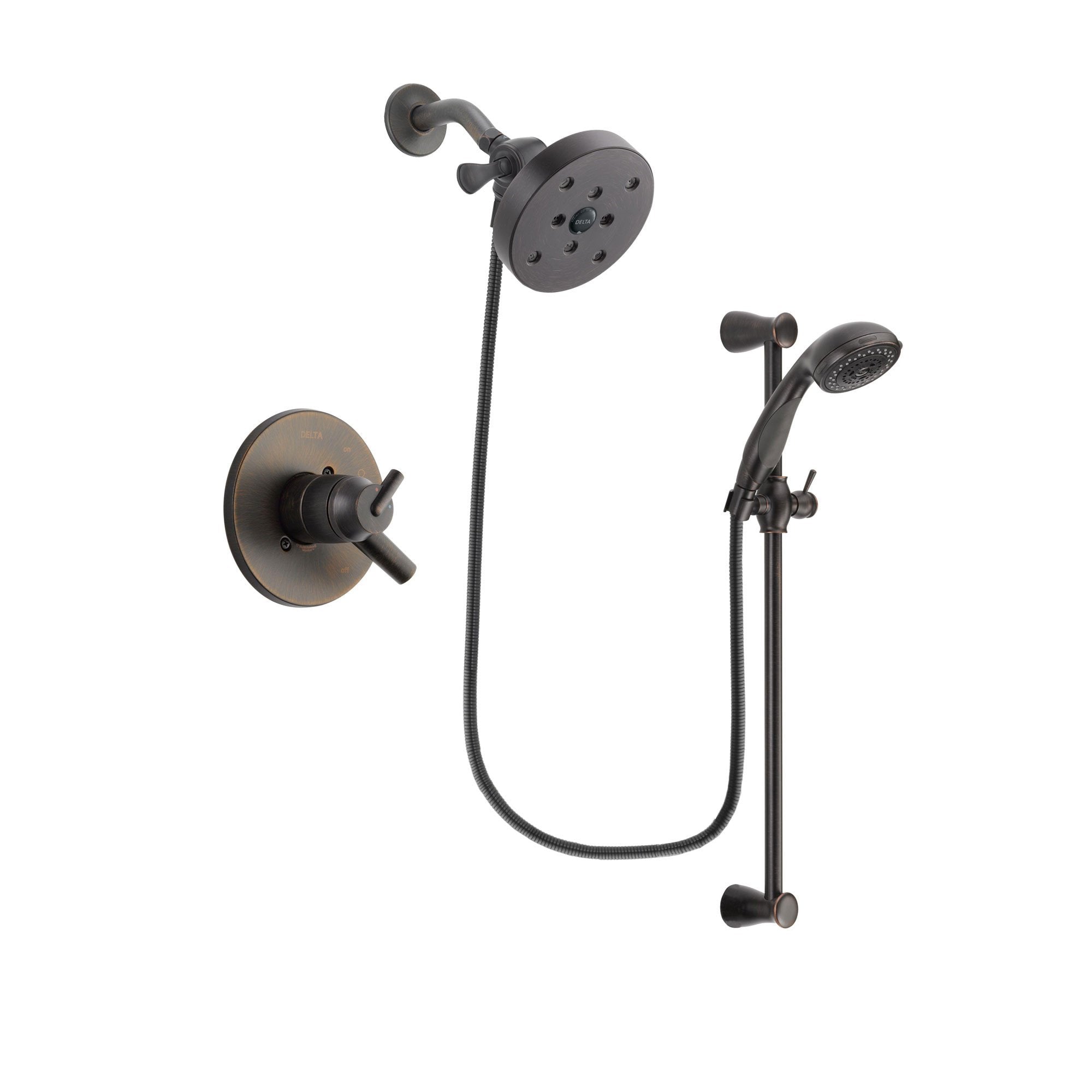 Delta Trinsic Venetian Bronze Shower Faucet System with Hand Shower DSP2732V