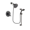 Delta Leland Venetian Bronze Finish Dual Control Shower Faucet System Package with 5-1/2 inch Showerhead and Personal Handheld Shower Spray with Slide Bar Includes Rough-in Valve DSP2734V