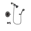 Delta Linden Venetian Bronze Finish Tub and Shower Faucet System Package with Water Efficient Showerhead and 5-Setting Wall Mount Personal Handheld Shower Spray Includes Rough-in Valve and Tub Spout DSP2787V