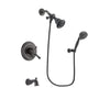 Delta Cassidy Venetian Bronze Finish Dual Control Tub and Shower Faucet System Package with Water Efficient Showerhead and 5-Setting Wall Mount Personal Handheld Shower Spray Includes Rough-in Valve and Tub Spout DSP2799V