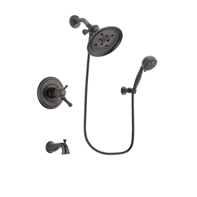 Delta Cassidy Venetian Bronze Tub and Shower System with Hand Shower DSP2809V